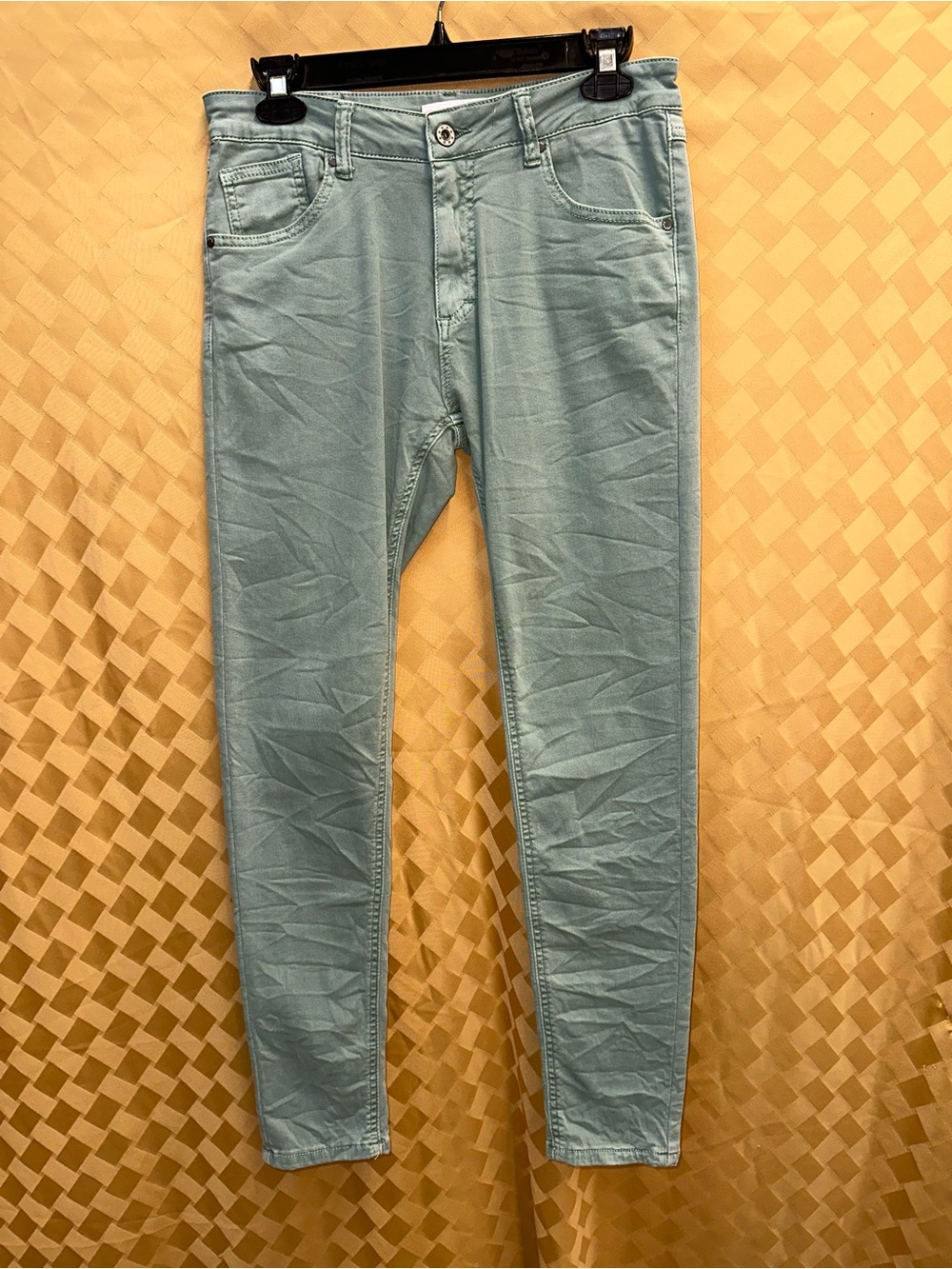 Women's Skinny Jeans in Light Teal